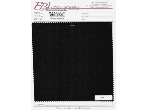 AT222E - Zigzag Swatch Card | EBI Fabrics