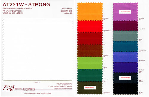 AT231W - Strong Color Card | EBI Fabrics