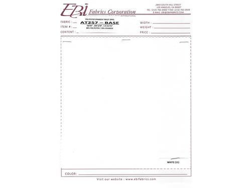 AT257 - Base Swatch Card | EBI Fabrics