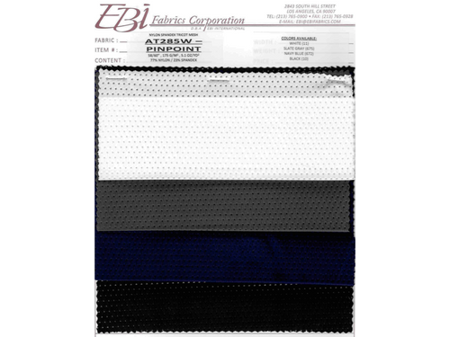 AT285W - Pinpoint Swatch Card | EBI Fabrics