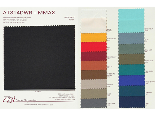 AT814DWR - Mmax Color Card | EBI Fabrics