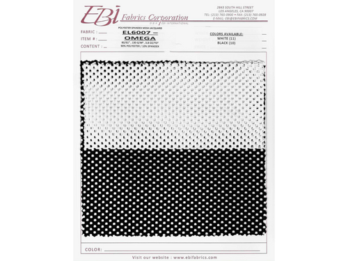 EL6007 - Omega Swatch Card | EBI Fabrics