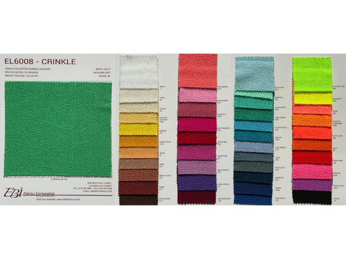 EL6008 - Crinkle Color Card | EBI Fabrics
