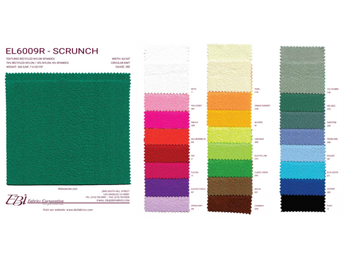 EL6009R - Scrunch Color Card | EBI Fabrics