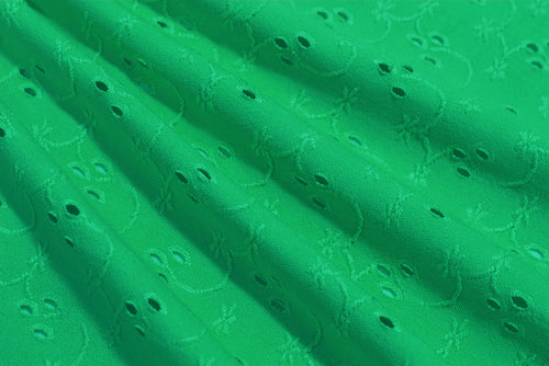 EL6022 - Eyelet - Eyelet Polyester Spandex Jacquard | EBI Fabrics
