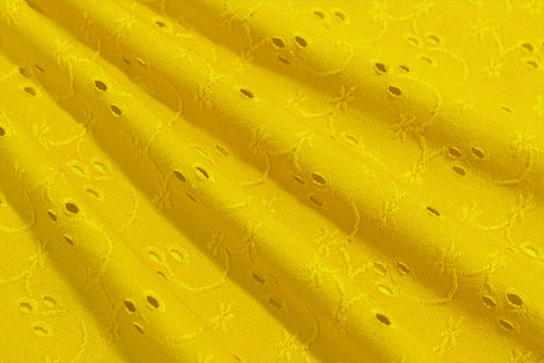 EL6022 - Eyelet - Eyelet Polyester Spandex Jacquard | EBI Fabrics
