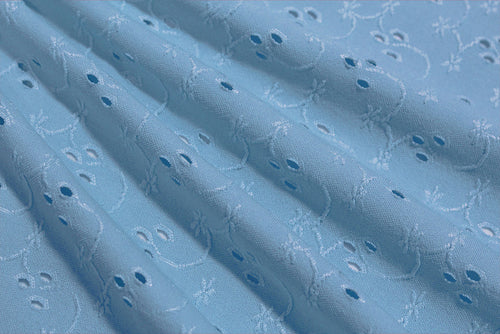 EL6022 - Eyelet - Eyelet Polyester Spandex Jacquard | EBI Fabrics