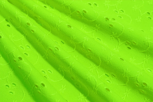 EL6022 - Eyelet - Eyelet Polyester Spandex Jacquard | EBI Fabrics