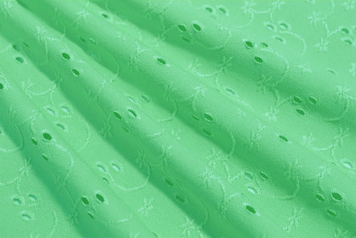 EL6022 - Eyelet - Eyelet Polyester Spandex Jacquard | EBI Fabrics