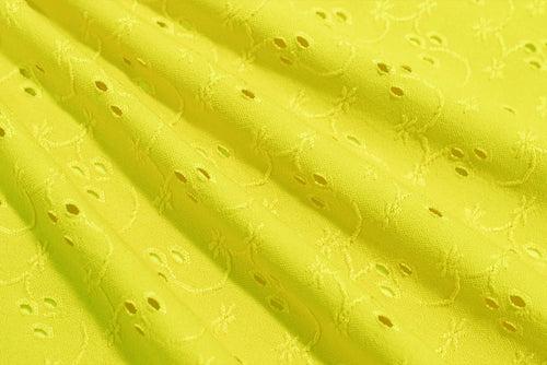 EL6022 - Eyelet - Eyelet Polyester Spandex Jacquard | EBI Fabrics