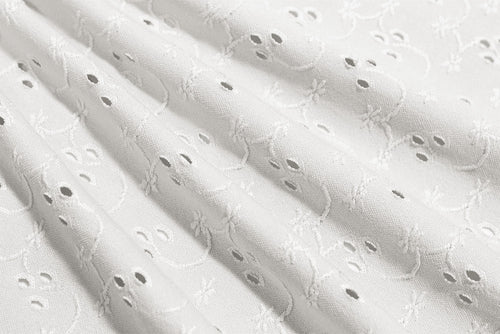 EL6022 - Eyelet - Eyelet Polyester Spandex Jacquard | EBI Fabrics