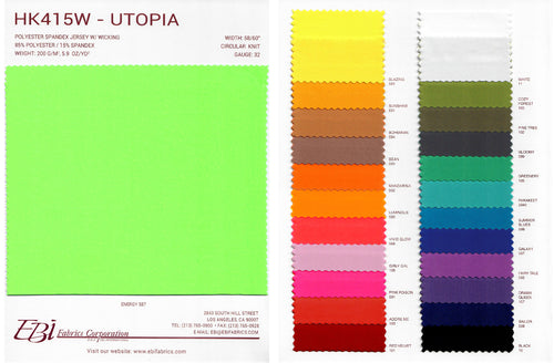 HK415W - Utopia Color Card | EBI Fabrics