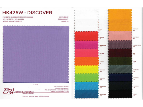 HK425W - Discover Color Card | EBI Fabrics