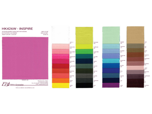 HK426W - Inspire Color Card | EBI Fabrics