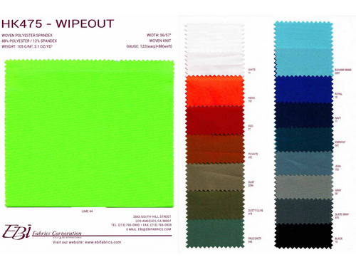 HK475 - Wipeout Color Card | EBI Fabrics