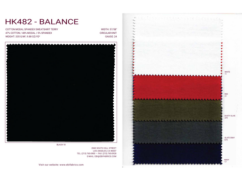 HK482 - Balance Color Card | EBI Fabrics