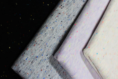 HK487 – Speckle – Cotton Modal Polyester Spandex Sweatshirt Terry with Speckle Look | EBI Fabrics