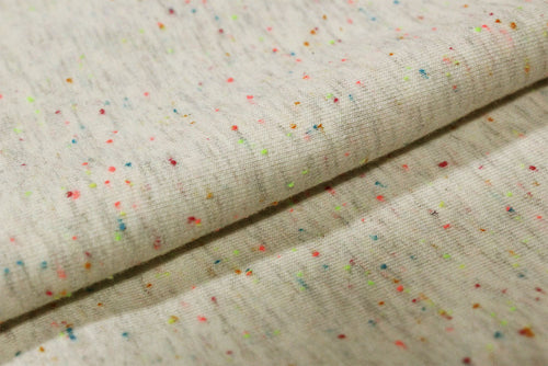 HK487 – Speckle – Cotton Modal Polyester Spandex Sweatshirt Terry with Speckle Look | EBI Fabrics
