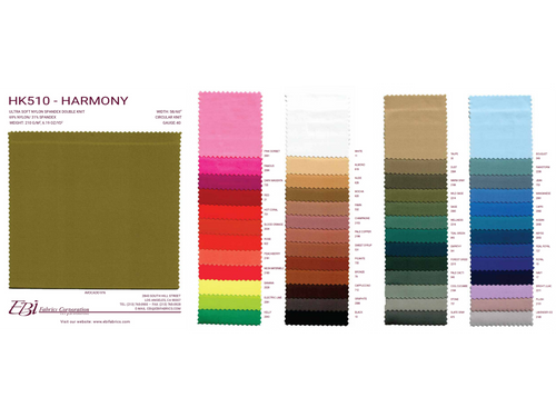 HK510 - Harmony Color Card | EBI Fabrics