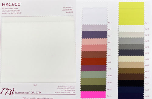 HKC900 - Nylon Spandex Jersey | EBI Fabrics