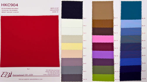 HKC904 - Nylon Spandex Rib Jersey | EBI Fabrics