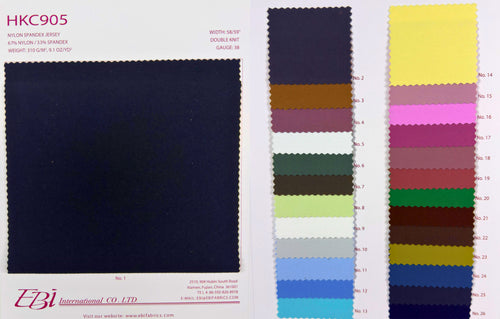 HKC905 - Color Card | EBI Fabrics