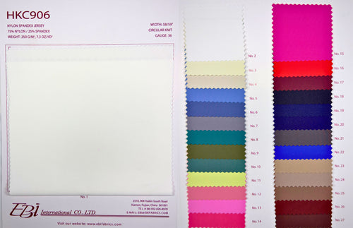 HKC906 - Nylon Spandex Jersey | EBI Fabrics