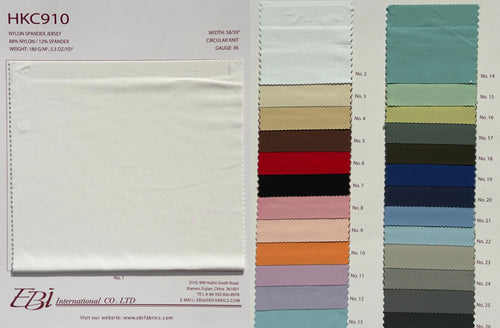 HKC910 - Nylon Spandex Jersey | EBI Fabrics