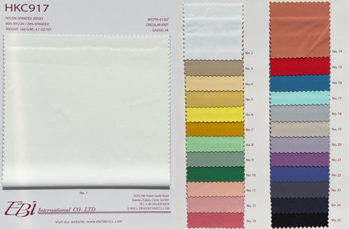 HKC917 - Color Card | EBI Fabrics