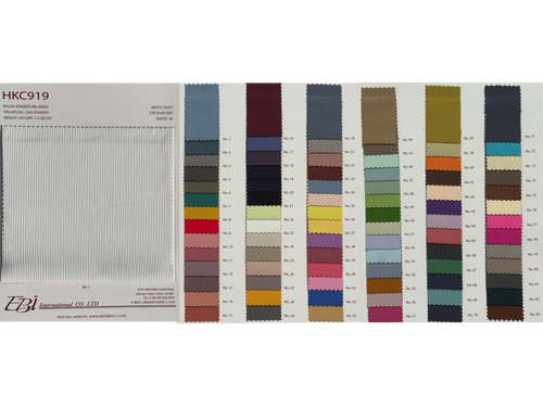 HKC919 - Color Card | EBI Fabrics