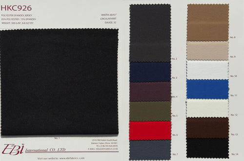 HKC926 - Color Card | EBI Fabrics