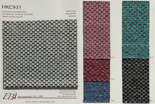 HKC931 - Polyester Nylon Spandex Jersey | EBI Fabrics
