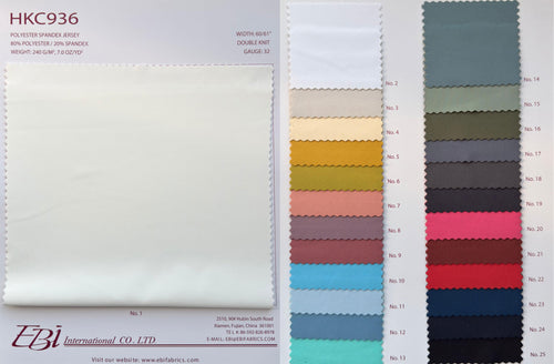 HKC936 - Polyester Spandex Jersey | EBI Fabrics