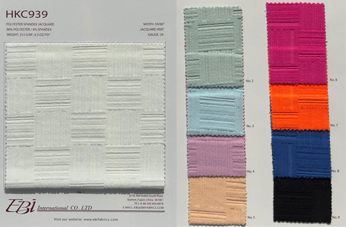 HKC939 - Polyester Spandex Jacquard | EBI Fabrics