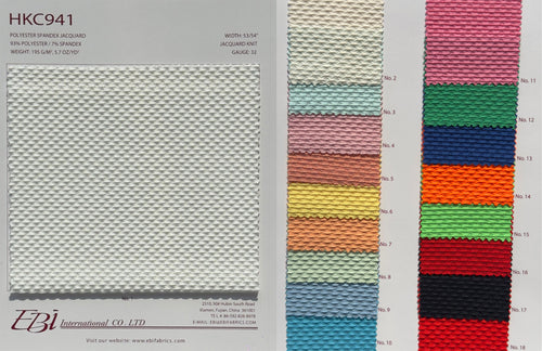 HKC941 - Polyester Spandex Jacquard | EBI Fabrics
