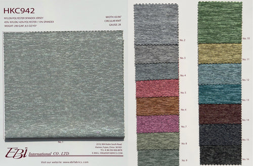 HKC942 - Nylon Polyester Spandex Jersey | EBI Fabrics