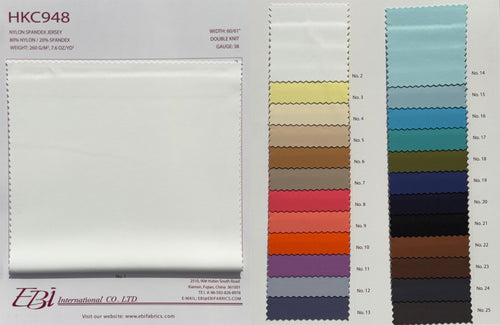 HKC948 - Color Card | EBI Fabrics