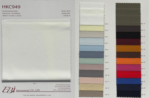 HKC949 - Nylon Spandex Jersey | EBI Fabrics