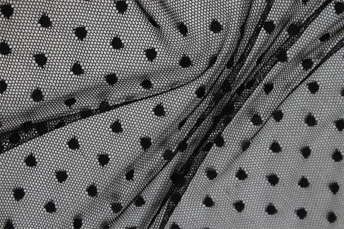 PW190 – Polka Dot Mesh – Nylon Spandex Polka Dot Mesh | EBI Fabrics