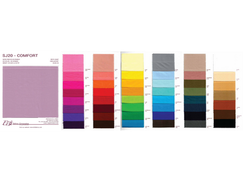 SJ20 - Comfort Color Card | EBI Fabrics