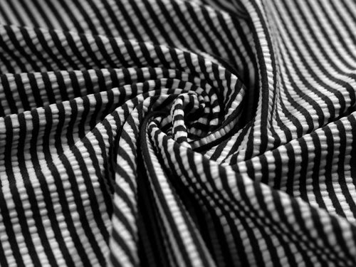 EL7016 - Seersucker - Polyester Nylon Spandex Seersucker Stripe | EBI Fabrics