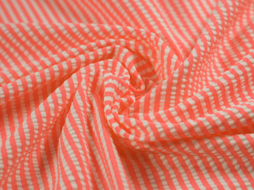EL7016 - Seersucker - Polyester Nylon Spandex Seersucker Stripe | EBI Fabrics
