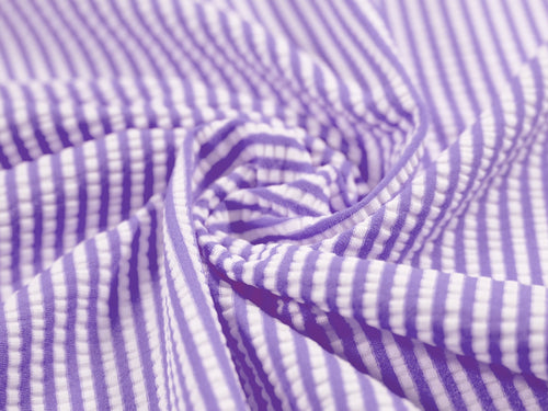 EL7016 - Seersucker - Polyester Nylon Spandex Seersucker Stripe | EBI Fabrics