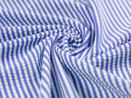 EL7016 - Seersucker - Polyester Nylon Spandex Seersucker Stripe | EBI Fabrics