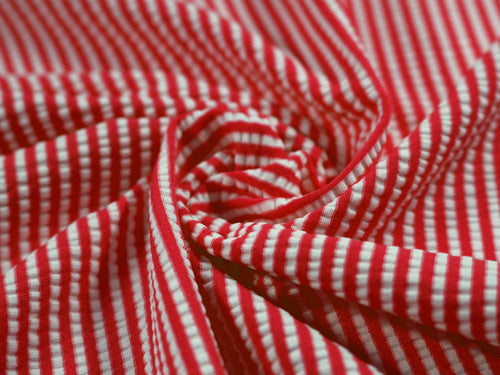 EL7016 - Seersucker - Polyester Nylon Spandex Seersucker Stripe | EBI Fabrics