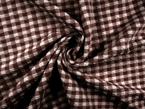 EL7020 - Crosscheck - Gingham Polyester Nylon Spandex Jacquard | EBI Fabrics