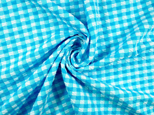 EL7020 - Crosscheck - Gingham Polyester Nylon Spandex Jacquard | EBI Fabrics