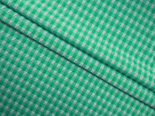 EL7020 - Crosscheck - Gingham Polyester Nylon Spandex Jacquard | EBI Fabrics