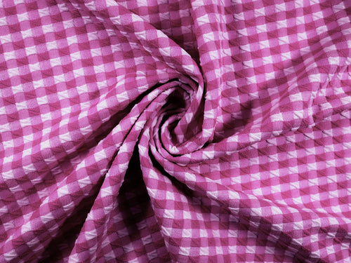EL7020 - Crosscheck - Gingham Polyester Nylon Spandex Jacquard | EBI Fabrics