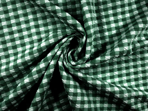 EL7020 - Crosscheck - Gingham Polyester Nylon Spandex Jacquard | EBI Fabrics